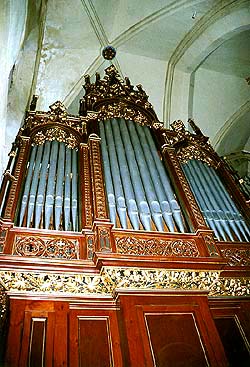 Organum Hydraulicum, große Orgel von L. Breinbauer in Vyšší Brod 