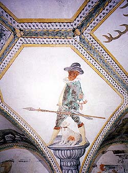 Summer Manor Kratochvíle, painting - falconer 