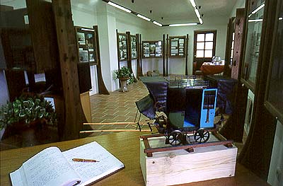 Museum der Pferdeeisenbahn in Bujanov, Interieur der Exposition 