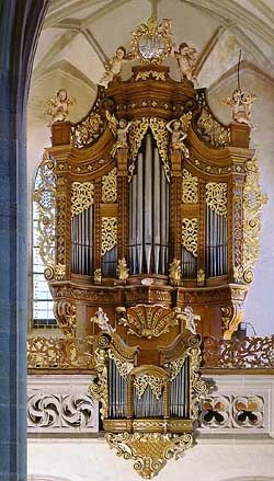 Kájov, Church of Pilgrimage, organ, foto: Libor Sváček 