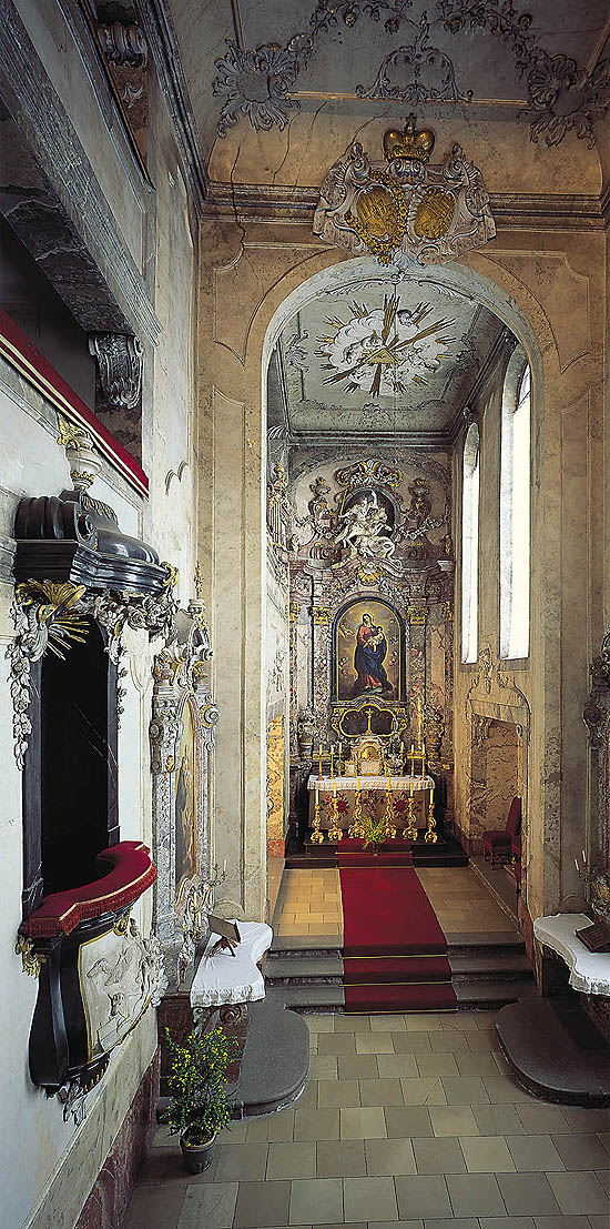 Kaple sv. Jiří na zámku Český Krumlov, interiér, foto: Libor Sváček