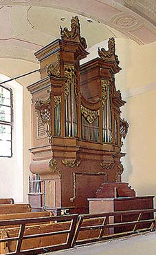 Horní Dvořiště, church, organ, foto: Libor Sváček 