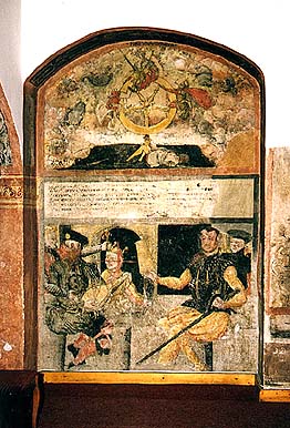 Náměstí Svornosti Nr. 14, Renaissancewandmalereien im Interieur 