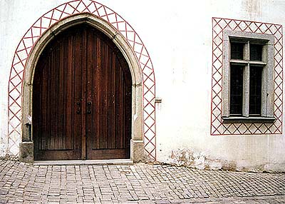 Kájovská no. 55, entrance portal 
