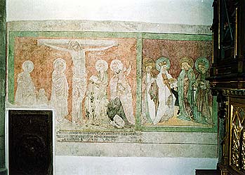 Karel Hrubeš, restaurierte gotische Fresken in der Kirche St. Veit in Český Krumlov 