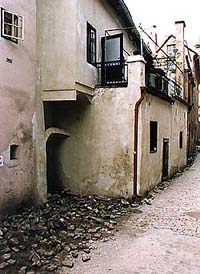 Masná Nr. 130, Gesamtansicht, Ansicht von der Parkán-Gasse 