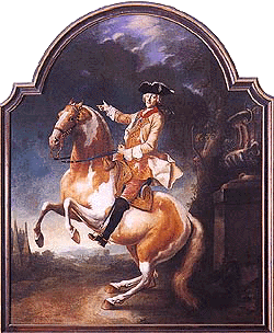 Joseph Adam zu Schwarzenberg, equestrian portrait 