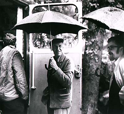 František Hrubín při návštěvě Českého Krumlova v roce 1972, foto: Bohuslava Maříková 
