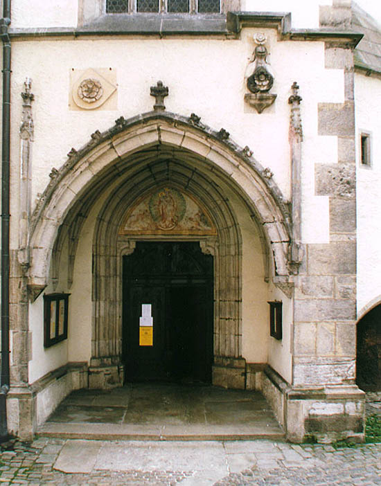 Church of St. Vitus in Český Krumlov, entrance portal