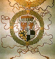 Coat-of-arms of Žofia Brunšvická, coat-of-arms corridor of the Český Krumlov Castle 