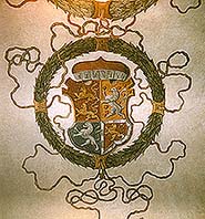 Coat-of-arms of Kateřina Braniborská, coat-of-arms corridor of the Český Krumlov Castle 