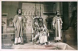 Hořice na Šumavě, pašijové hry, představení v českém jazyce po roce 1945, Herodes, foto  
