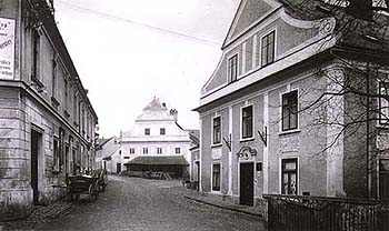 Na kovárně in Český Krumlov, ein historisches Foto 