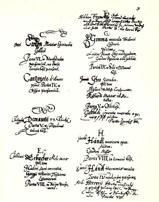 Inventarium musicum, soupis rožmberských hudebnin a nástrojů z roku 1610