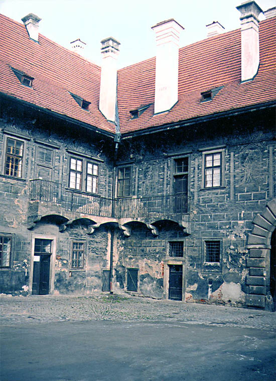 Schloss Nr. 59 - Neue Burggrafschaft, Detail des Eckteils