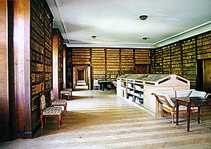 Schlossbibliothek in Český Krumlov, Interieur 