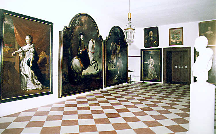 Schwarzenberg portrait gallery at the Český Krumlov Castle