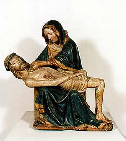 Český Krumlov - Pieta, Anfang des 15. Jahrhunderts, Sammlungsfonds des Bezirksheimatmuseums in Český Krumlov 