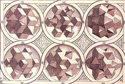 W. Jamnitzer, Perspectiva corporum regularium, Nürnburg 1568 