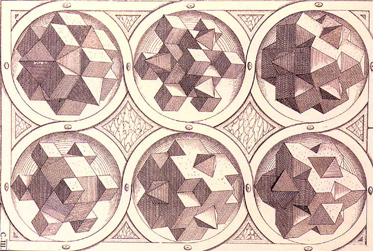 W. Jamnitzer, Perspectiva corporum regularium, Nürnburg 1568