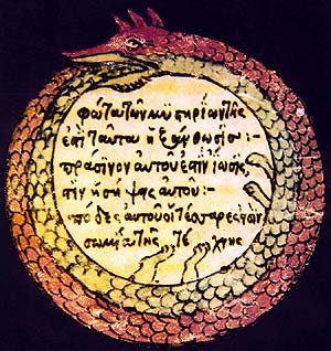 Bavor Rodovský from Hustiřany, Incredible Snake Ureburus - symbol of alchemy 