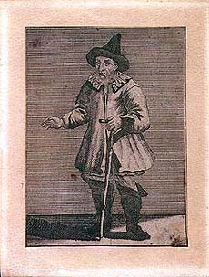 Johann Valentin Petzold, portrait in actor's costume 