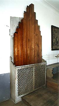 Bass organ whistles in chapel of St. George at the Český Krumlov Castle 