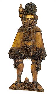 Cast of gingerbread form in the shape of a king, collection of Regional Museum of National History in Český Krumlov 