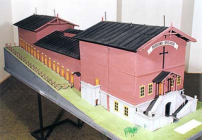 Model of home of Passion Plays in Hořice na Šumavě, collection of Regional Museum of National History in Český Krumlov 