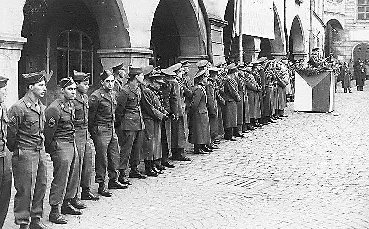 Liberation of Český Krumlov 1945, American army, recognition of the Order of the White Lion for bravery