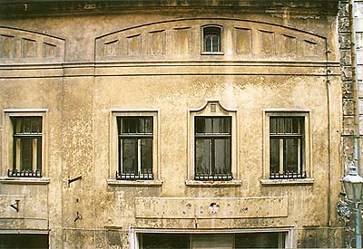 Radniční Nr. 28, Detail der Fassade 