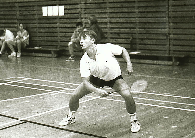 Opora prvoligového družstva badmintonu Jan Doucha