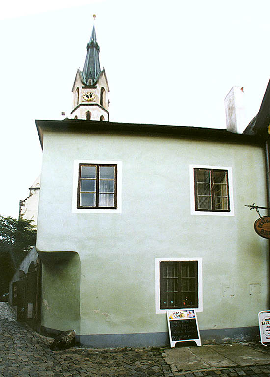 Kostelní no. 164, view from Kájovská