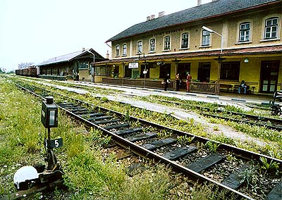 Železniční nádraží v Českém Krumlově 