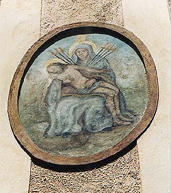 Dlouhá no. 91, picture on the facade 