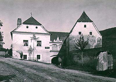 Mill at Český Krumlov, historical photo, foto: J.Wolf 
