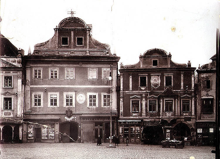 Náměstí Svornosti no's.  13 and 14, historical photo