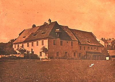 Linecká Nr.  55, ehemalige jesuitische Sommerresidenz, ein historisches Foto 