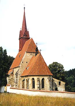 Zátoň, spätgotische Kirche, foto:  Lubor Mrázek 