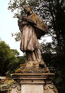 Vyšší Brod, socha sv. Jana Nepomuckého, foto: Lubor Mrázek 