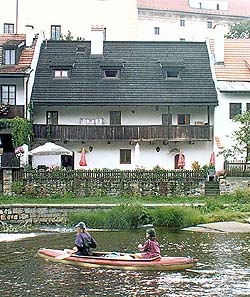 Parkán no. 117, view from the Vltava River 