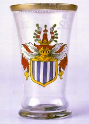 Goblet with original Schwarzenberg coat-of-arms, 19th century 