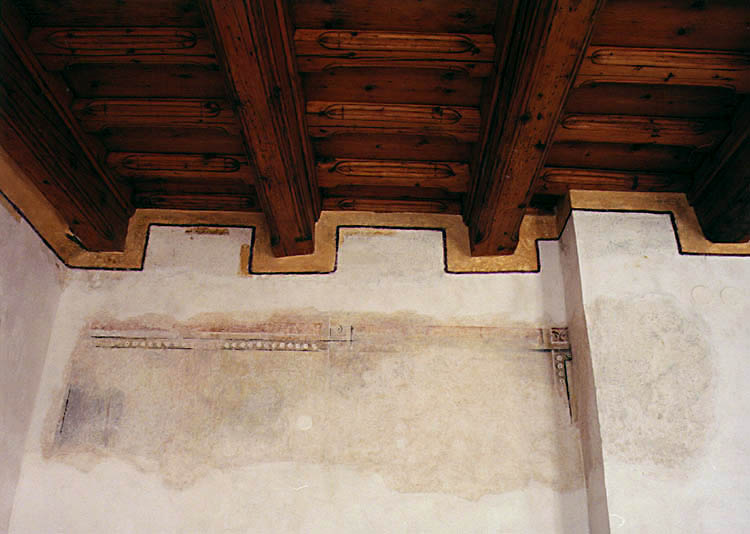 Latrán č. p. 12, interiér, freska a strop, foto: Ladislav Pouzar