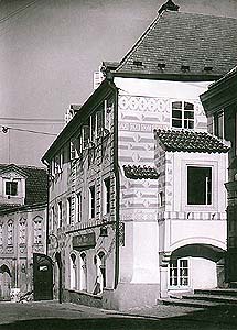 Latrán Nr. 77, Hotel Zur Stadt Wien, ein historisches Foto 