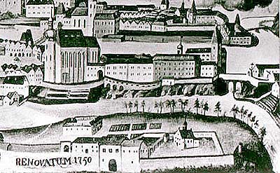 Jezuitská zahrada v Českém Krumlově v 18. století - město pod ochranou sv. Františka Saleského 