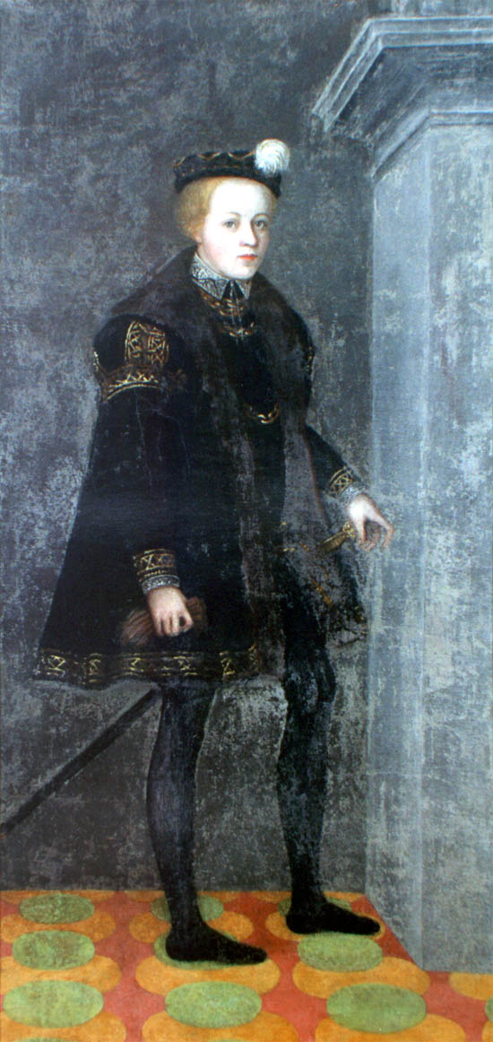 Porträt Peter Woks von Rosenberg im Alter von 13 Jahren. Sammlungsfonds der Staatlichen Burg und des Schlosses Český Krumlov