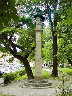 The Plague Column in the Frymburk square, foto: Lubor Mrázek 