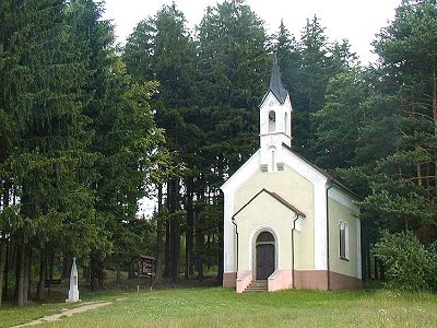 Kapelle auf dem Hügel Marta bei Frymburk am Ende des Kreuzwegs, Foto: Lubor Mrázek 