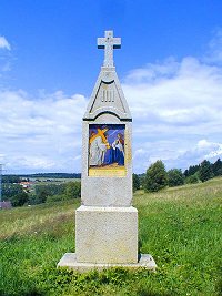 Stopping on the IV.Stations of the Cross in Frymburk, foto: Lubor Mrázek 