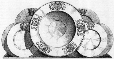 The plate owned by the house of Rožmberk, source: Hrady, zámky a tvrze české III, August Sedláček, 1994, ISBN - 80 - 85794 - 27 - 6 